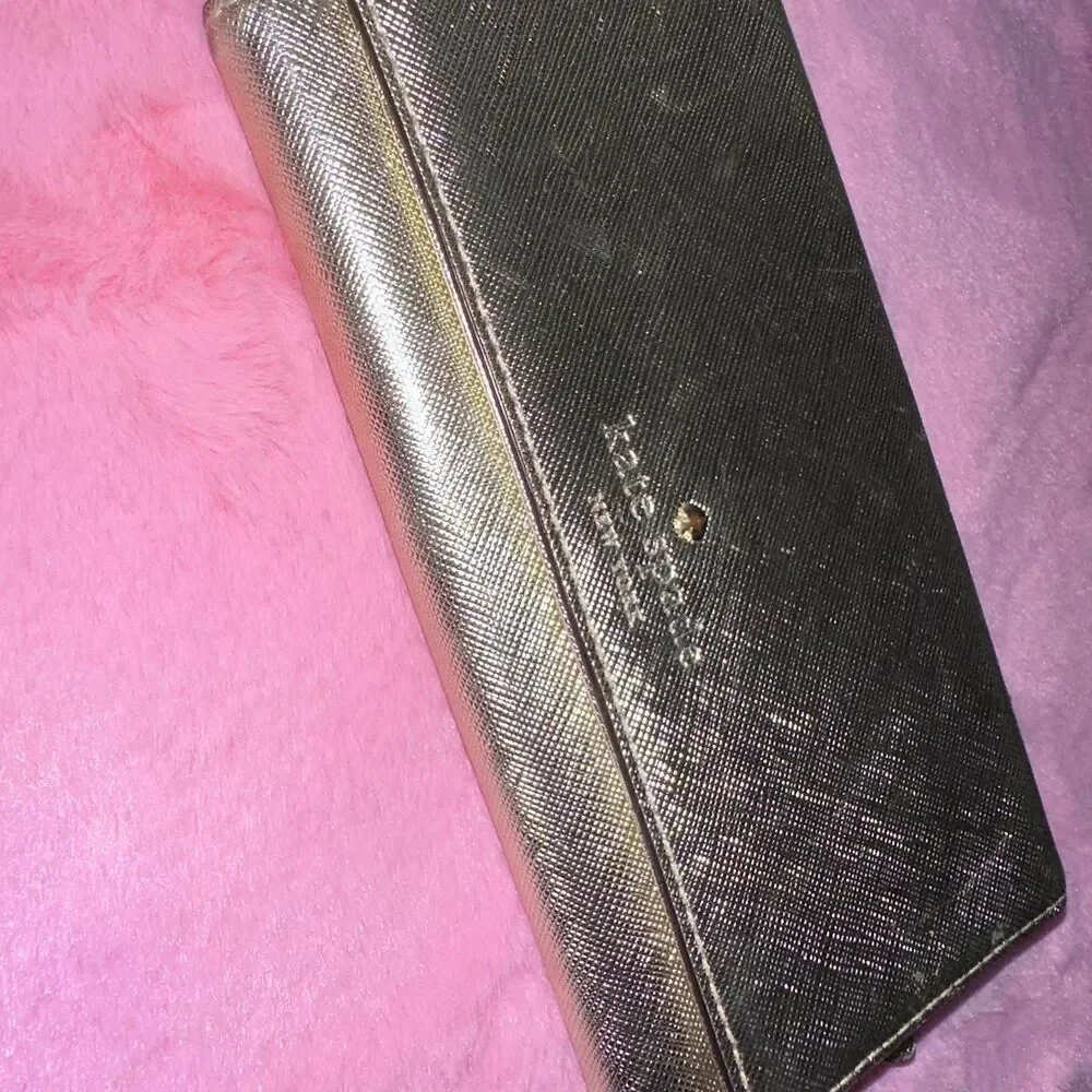 Kate-spade-new-york Women's Gold and White Wallet-purses